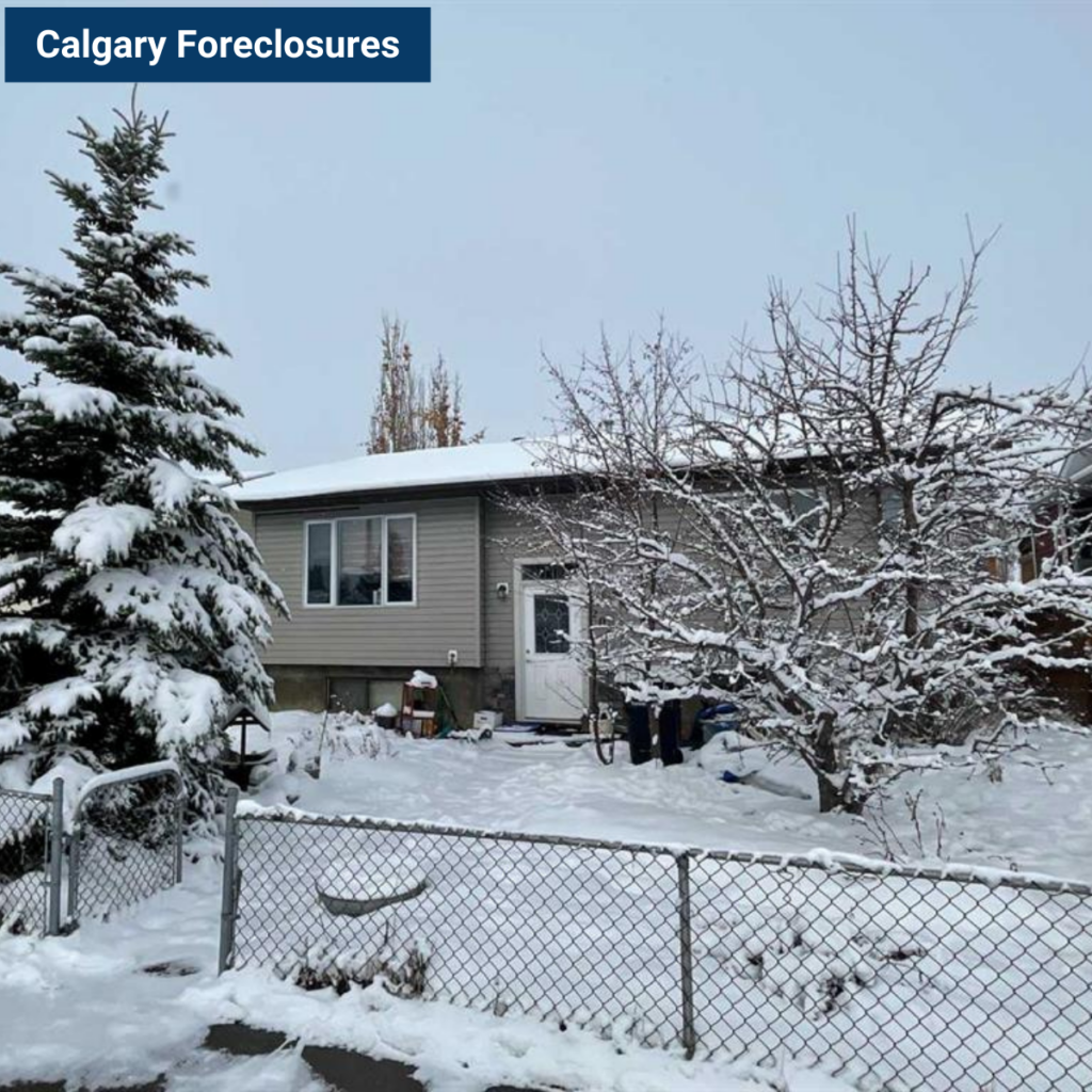 A History of Foreclosure Sales of Detached Homes in Calgary, Alberta, Canada